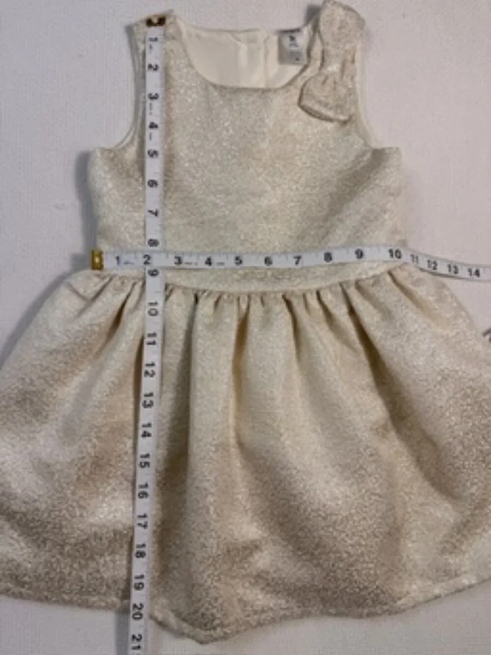 Carter’s Girls 3T Silver Glitter Party Dress Sleeveless Tulle Full Skirt